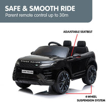 Load image into Gallery viewer, Kahuna Land Rover Licensed Kids Electric Ride On Car Remote Control - Black
