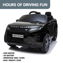 Load image into Gallery viewer, Kahuna Land Rover Licensed Kids Electric Ride On Car Remote Control - Black

