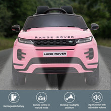 Load image into Gallery viewer, Kahuna Land Rover Licensed Kids Electric Ride On Car Remote Control - Pink
