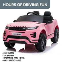 Load image into Gallery viewer, Kahuna Land Rover Licensed Kids Electric Ride On Car Remote Control - Pink
