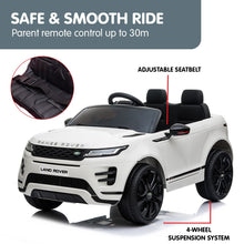 Load image into Gallery viewer, Kahuna Land Rover Licensed Kids Electric Ride On Car Remote Control - White
