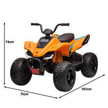 Load image into Gallery viewer, Kahuna Licensed MCL35 McLaren Kids Toy Ride On Electric Quad Bike - Orange
