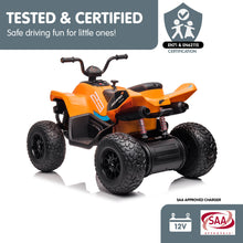 Load image into Gallery viewer, Kahuna Licensed MCL35 McLaren Kids Toy Ride On Electric Quad Bike - Orange
