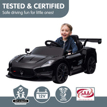 Load image into Gallery viewer, Kahuna Maserati MC20 GT2 Licensed Electric Kids Ride On Race Car Black
