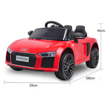 Load image into Gallery viewer, Kahuna R8 Spyder Audi Licensed Kids Electric Ride On Car Remote Control - Red
