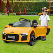 Load image into Gallery viewer, Kahuna R8 Spyder Audi Licensed Kids Electric Ride On Car Remote Control - Yellow
