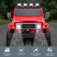 Load image into Gallery viewer, Kahuna Licensed Toyota FJ-40 Electric Kids Ride On Car by Kahuna - Red
