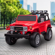 Load image into Gallery viewer, Kahuna Licensed Toyota FJ-40 Electric Kids Ride On Car by Kahuna - Red
