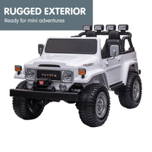 Load image into Gallery viewer, Kahuna Licensed Toyota FJ-40 Kids Ride On Electric Toy Car 80W - White
