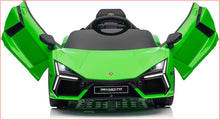Load image into Gallery viewer, Lamborghini Revuelto Licensed Ride on 12V Remote Control Power Battery Car With Scissor door – Green
