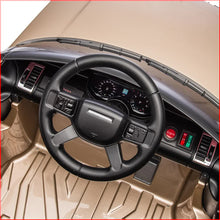 Load image into Gallery viewer, Land Rover Licensed 12V Electric Ride On kids Toy Car – Champagne
