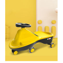 Load image into Gallery viewer, Yellow-Glide Walker Swing Car Twist Car Rind On Toy  Italian Designer For Children Outdoor
